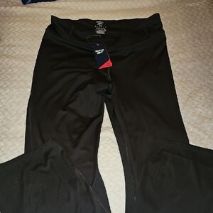Reebok Black Athletic Leggings Boot Cut